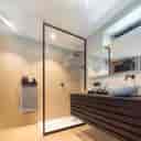 Cabin wood partition