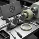 Ehsan Hydraulics, packing lathe, repair of twin backup jack seals with German sheet in Tehran
