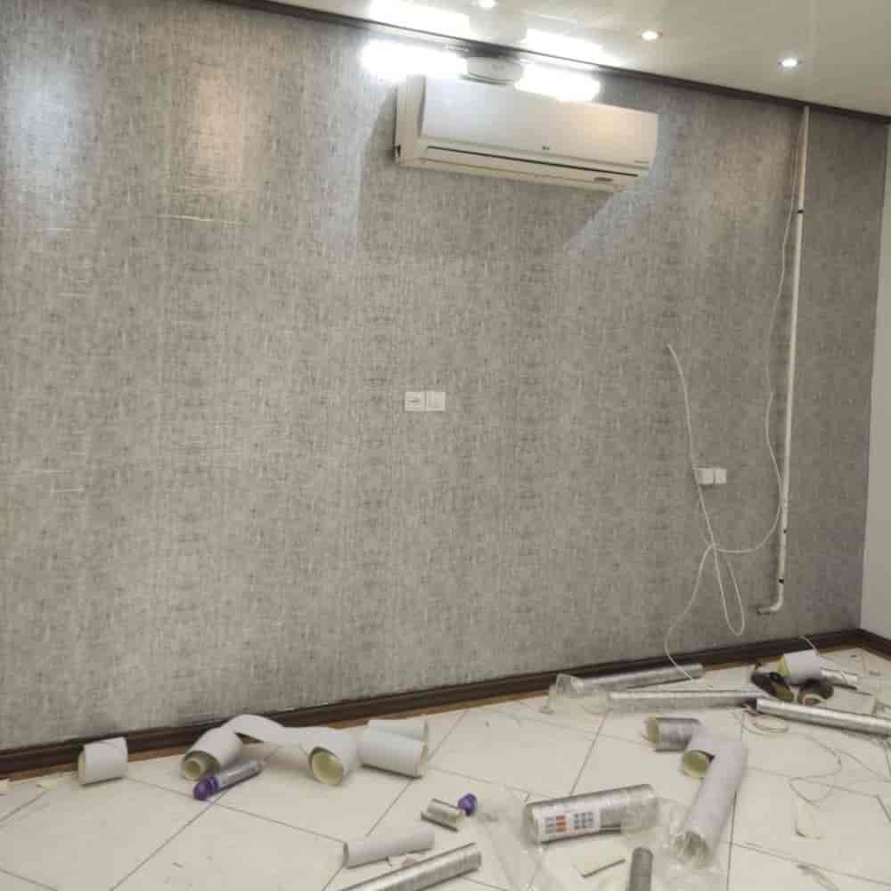 Wall covering foam roll and execution