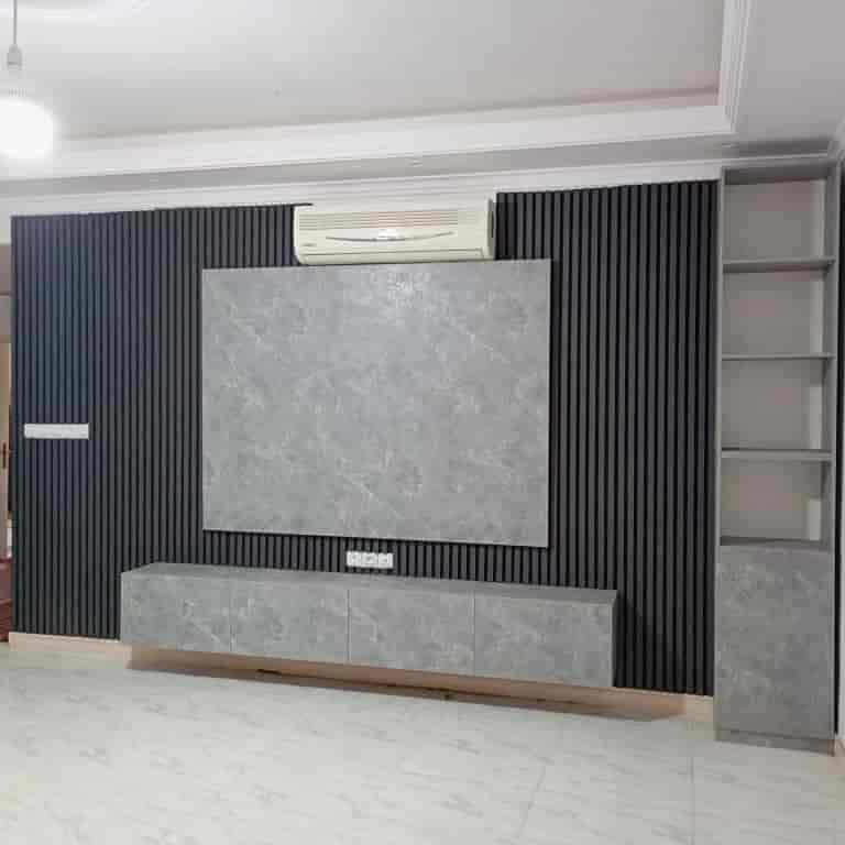 Implementation of TV wall with modern and classic design