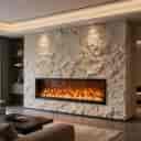 Electric and gas flame-front fireplaces in Tehran