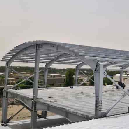 Construction of a shed for Popek company