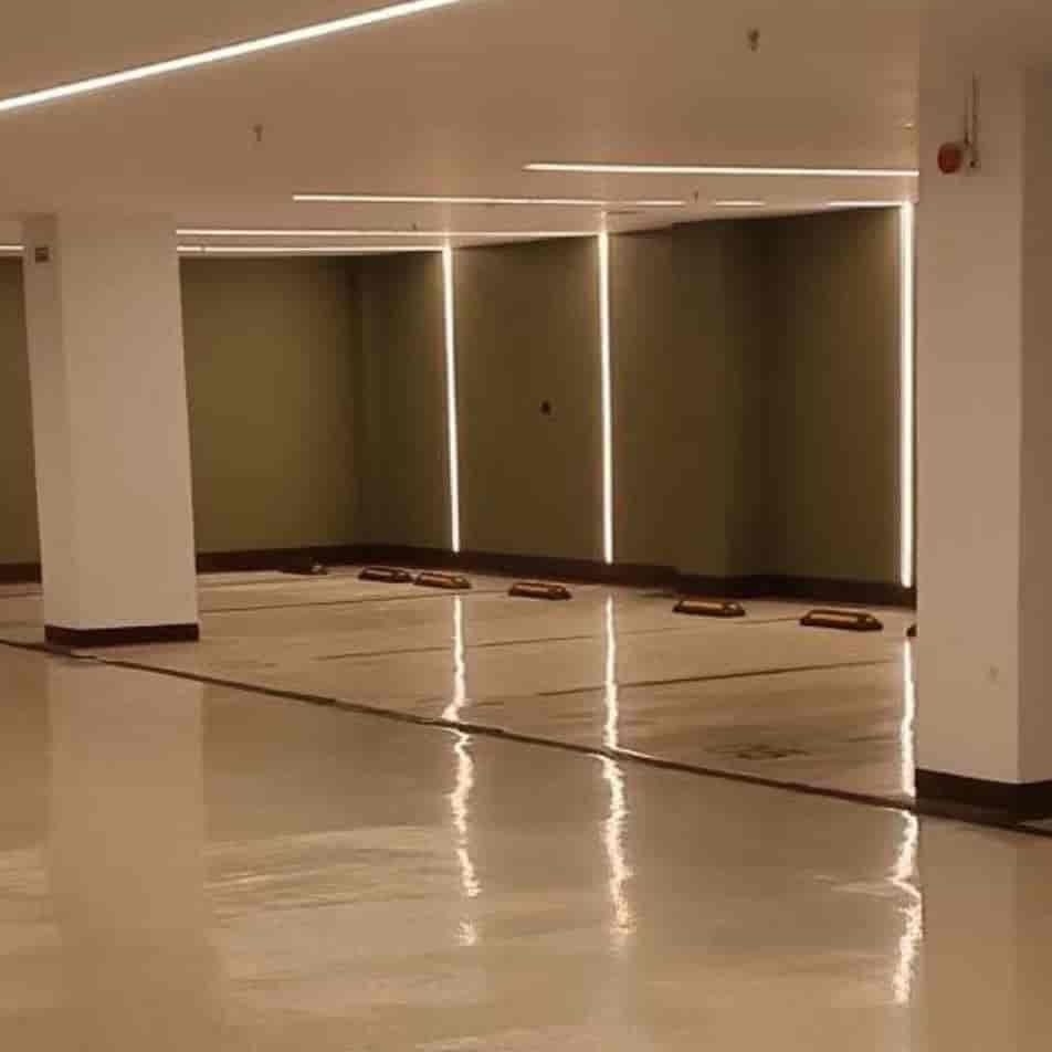 Implementation of floor epoxy, parking line, bumper and numbered stopper of Royal Park project 5
