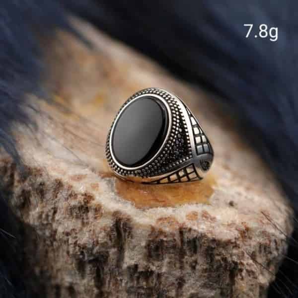 Men's silver rings
