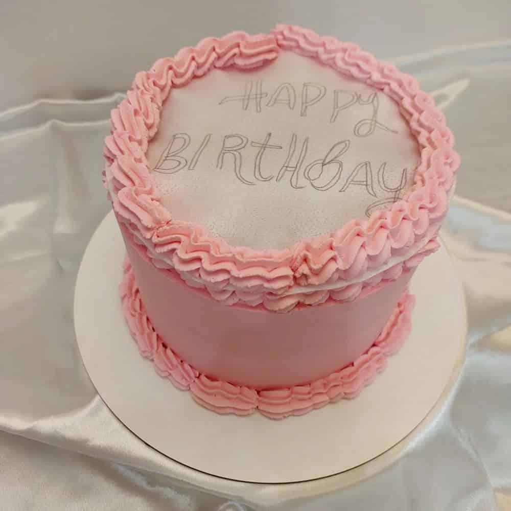 Fire birthday cake