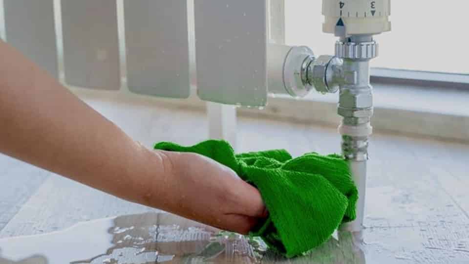 What is the cause of heating radiator water?