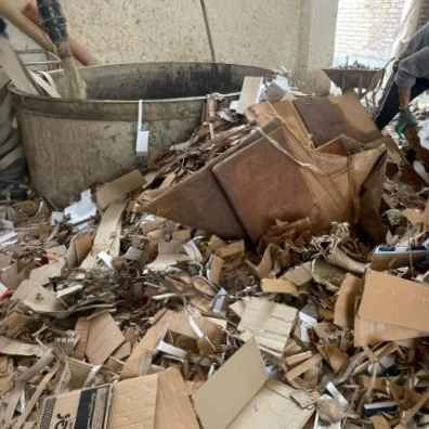 Cardboard waste