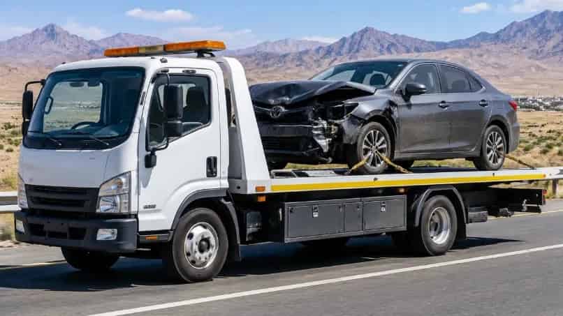 Transporting random cars in the Natanz-Badroud axis with a reliable tow truck