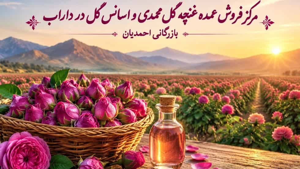Wholesale center for sale of rose buds and flower essence in Darab