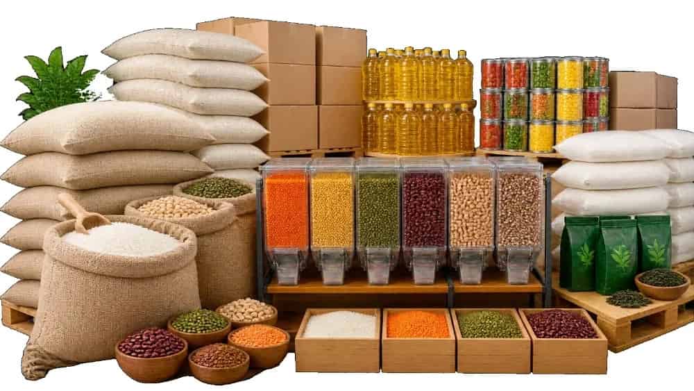 Selling all kinds of food in bulk