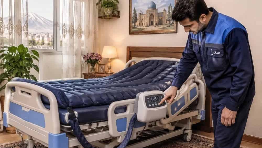 Rental of medical equipment in Urmia, bed, oxygen, wavy mattress