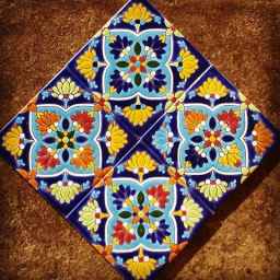 Implementation of stone ceramics and Siddiq tiling in Kish