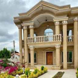 Implementation of Rahimi stone and ceramic Roman facade in Qom