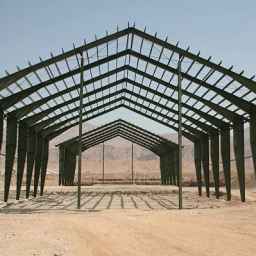 Building a white shed in Ardabil