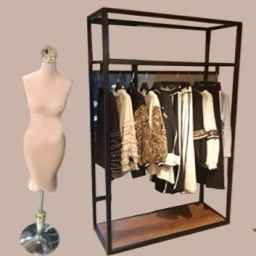 Regal equipment and naked mannequins in Rasht