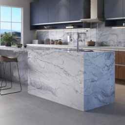 Tehran Mak, implementation and installation of Corian quartz cabinet in Tehran