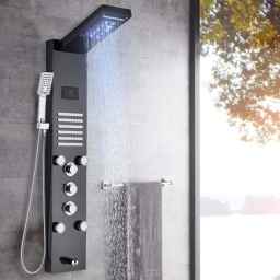 Tori luxury store, importer of shower panels and sinks in Resalat Street, Tehran