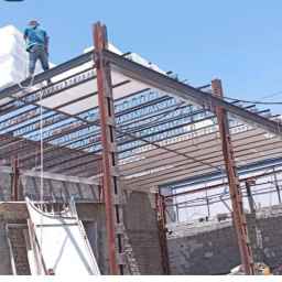 Ghorbani welding, implementation of industrial building skeleton and gable roof in Shahriar Karaj
