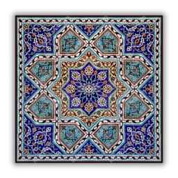 Parsian Decor workshop, production of seven color tiles in Shiraz, Fars