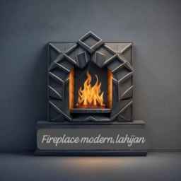 Modern fireplace, construction and installation of brick fireplace and barbecue, building decorations in Lahijan