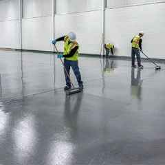 Madadi contracting, implementation of flooring and epoxy paint building facilities in Tehran