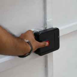 Double leaf automatic door, sale and installation of automatic door and burglar alarm in Mashhad