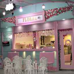 Pink Floral Cafe