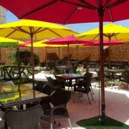 Production and installation of Afrooz umbrellas and canopies in Tehran