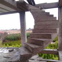 Sharifi concrete round stairs