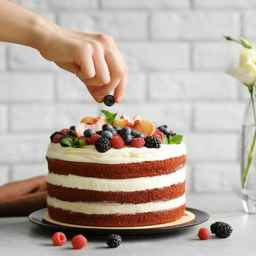 Tangerine cakes and sweets