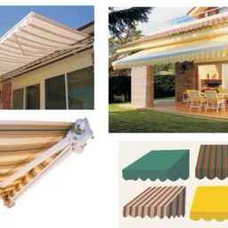 Landscaping of tents and electric awnings and the movable roof of Sayban Sanat in Tehran