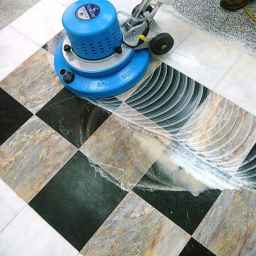 Polished Sabi Sabi stone floor in Babolsar