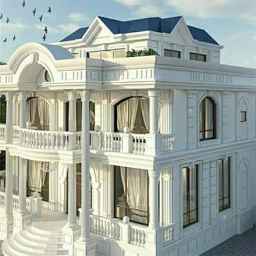 Cementing and the facade of the classic Zul-Qadri Roman building in Tehran