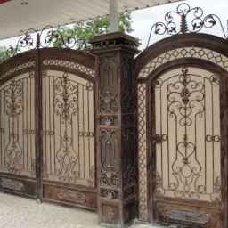 Construction and installation of all kinds of protective doors, staircases and wrought iron fences by Azizi in Shiraz