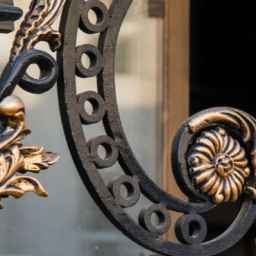 Making all kinds of wrought iron products for the fence of the Shiraz Forge gazebo door in Shiraz