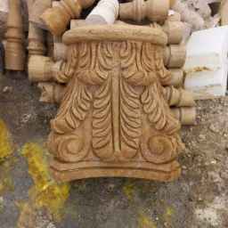 Production of Roman stone facade and Haft Sang headstone in Razvanshahr, Isfahan