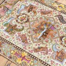 Messiah's hand-woven carpet in Tehran