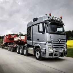 Saleh truck, tractor and dump truck exhibition in Islamshahr, Tehran