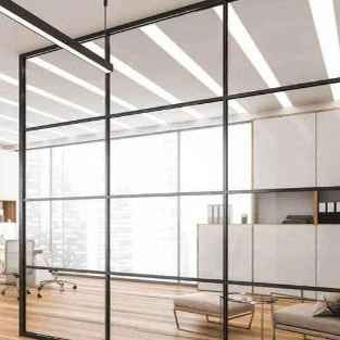 Glass partition