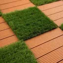 Sensitive stone collection, production of Termwood wood and grass tile in Tehran