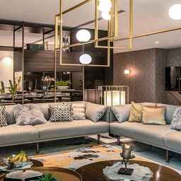 Interior decoration right between wall paper and parquet and flooring in Shahrekord