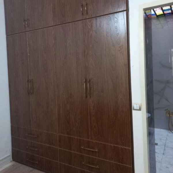 Four wooden wardrobes