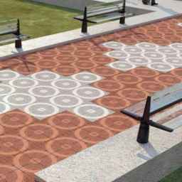Concrete market of half the world, production of urban furniture and mosaic in Rasht