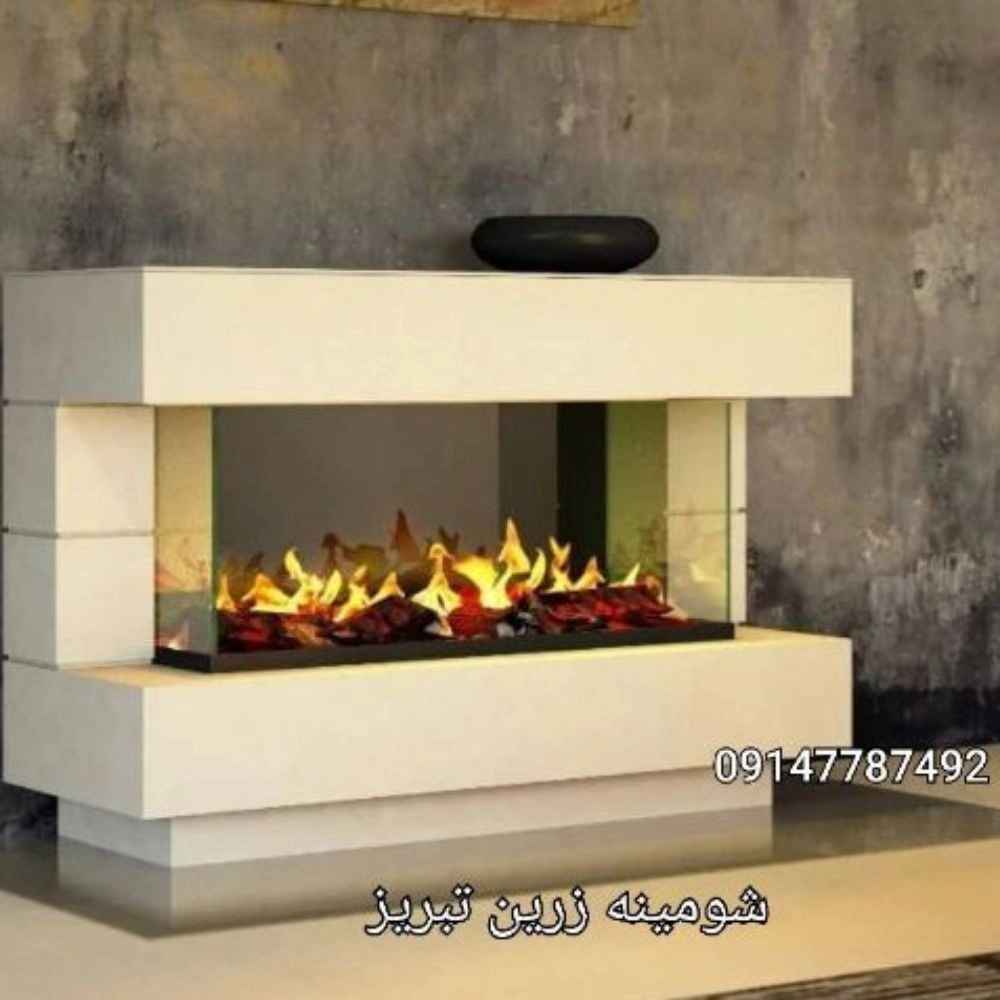 3D 3-sided or u fireplaces (electric, gas)