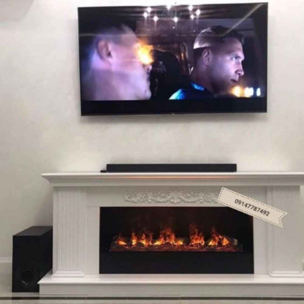 Modern LCD or wall fireplaces (electric, gas)