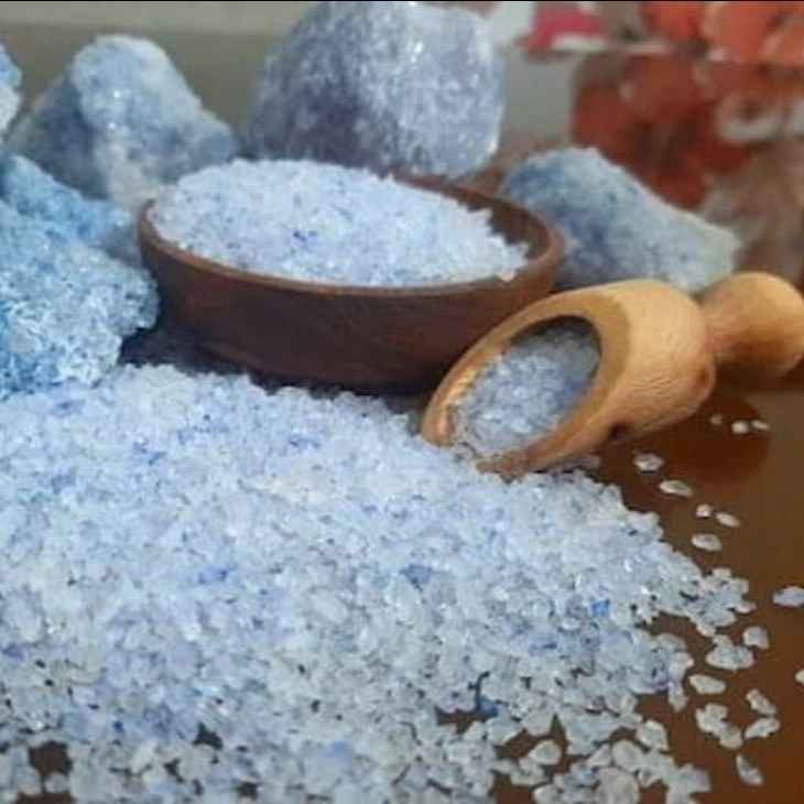 Blue salt stone