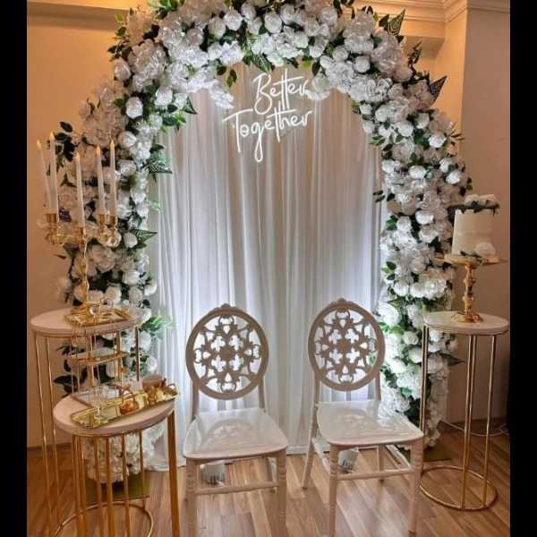 سفره و دیزاین بک عروس و داماد