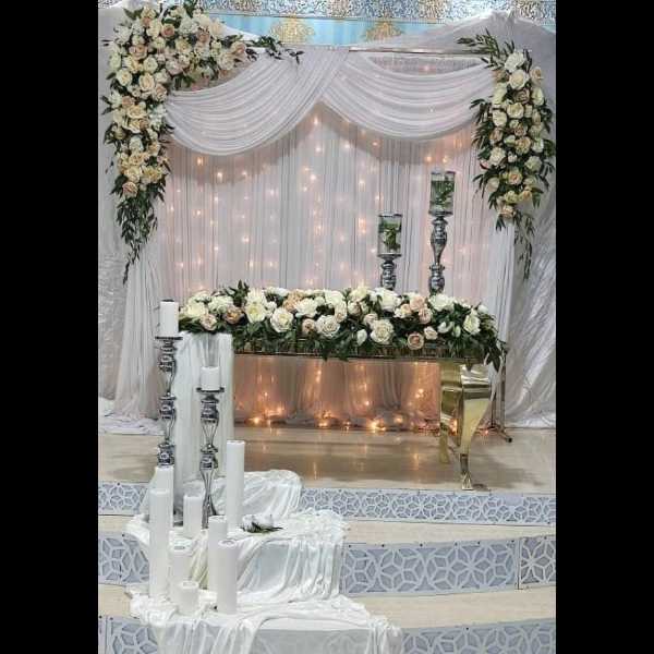 سفره و دیزاین بک عروس و داماد