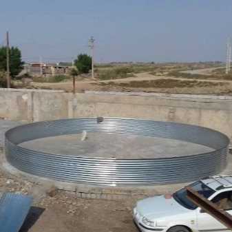آب بندی کانال ورودی آب استخر های خاکی