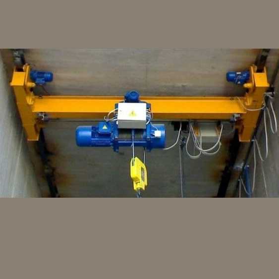 3.2 ton single bridge overhead crane with mono rail hanging design
